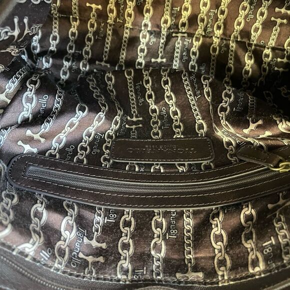 Tignanello  leather Rustic red & Brown shoulder bag with antique tone hardwares - Picture 9 of 12